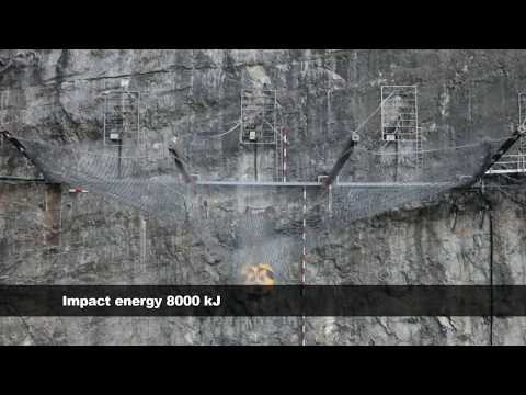 2011: World record - 20 metric tons rockfall impact stopped