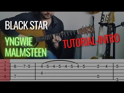 BLACK STAR-YNGWIE J. MALMSTEEN (tutorial intro guitarra acustica)