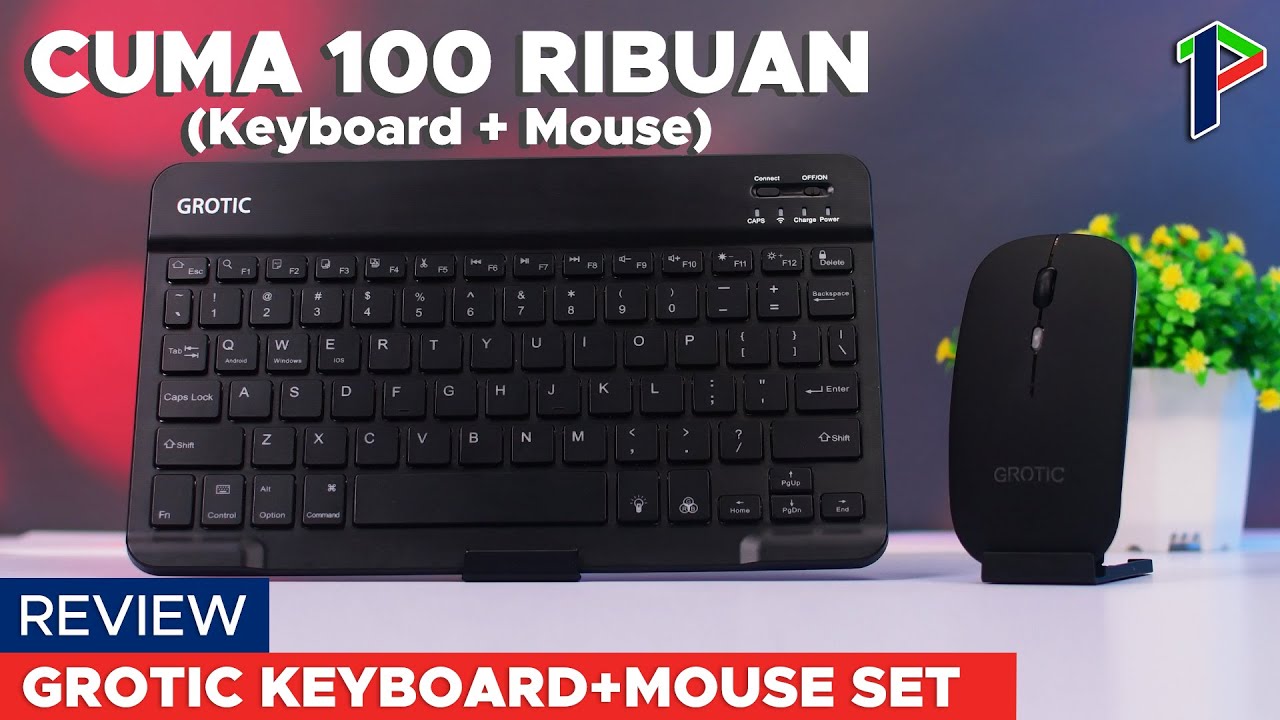 100 Ribu udah dapet Keyboard dan Mouse??! Grotic Bundling Keyboard plus Mouse - Review Indonesia
