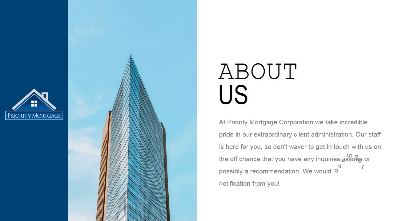 Professional & Reliable Mortgage Company