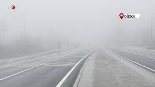 Bolu Dağı'nda Sis ve Yağış Etkili Oluyor