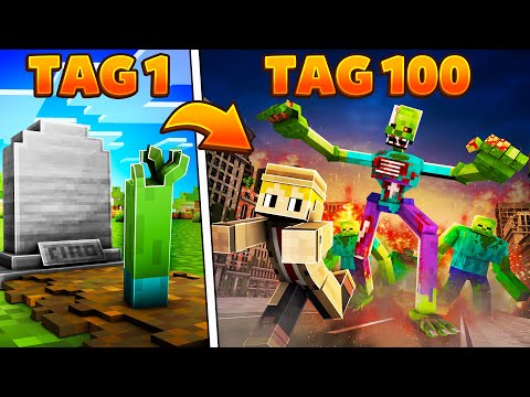 Ich habe 100 Tage in einer Zombie Apokalypse überlebt und das ist passiert!