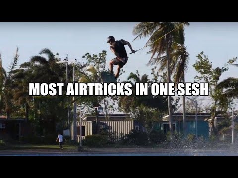 MOST AIRTRICKS IN ONE SESH - CWC - WAKEBOARDING