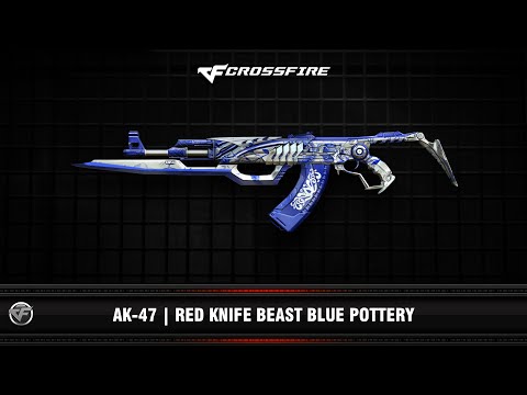 CF : AK-47 | Red Knife Beast Blue Pottery (VIP)