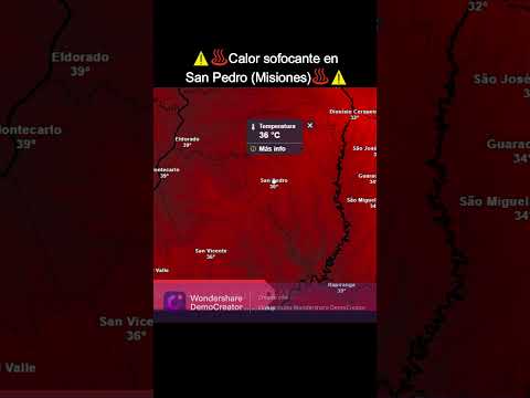 ⚠️♨️Calor extremo en San Pedro, Misiones♨️⚠️ #sanpedro #calor #clima