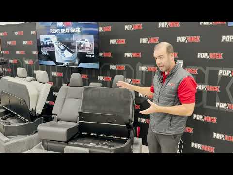 Pop & Lock Rear Seat Safe | Secure, Hidden Truck Storage for Your Valuables