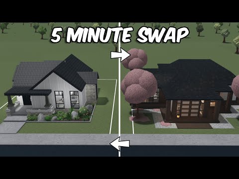 Building In BLOXBURG But We Swap Houses Every 5 Minutes