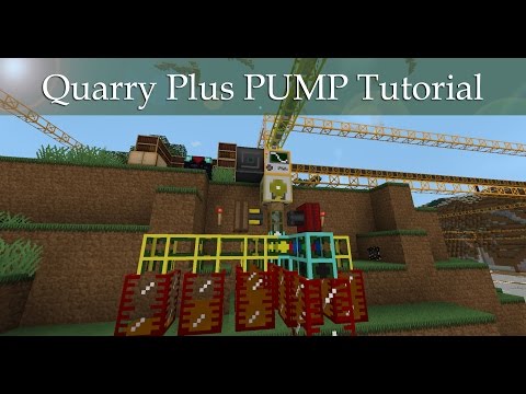 Tutorial: QUARRY PLUS PUMP - pump fluids over the Quarry Plus [english]