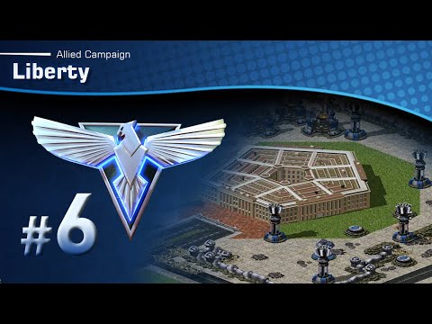 Red Alert 2: Allied Mission 6 - Liberty [Long-play & Tips]