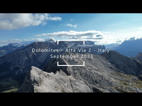 SOLO HIKING Dolomites ALTA VIA 2 September 2023 4K 30p