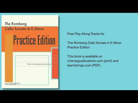 Page 16 Top – Play-Along for Romberg Cello Sonata in E Minor (Practice Edition)