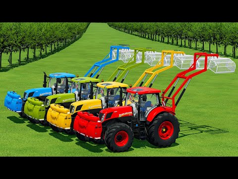 CLAAS vs CASE vs FENDT vs JOHN DEERE HARVESTING POTATOES  -Farming Simulator 22