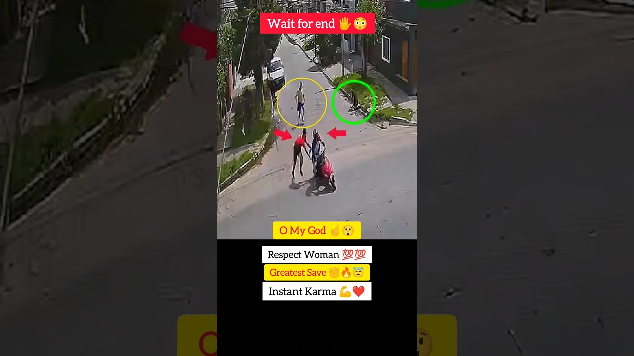 Respect ☝️🤯🤯 Greatest Save 💪😯😇 Instant Karma ✊❤️ #shorts #viral #viralvideo #viralshorts #trending