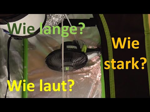 So lange sollte der Ventilator in der Growbox rennen