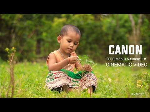 Canon 200d Mark ii Video Test | With 50mm 1.8 Stm | Without Gimbal | #canon200dmarkii #50mm #canon 