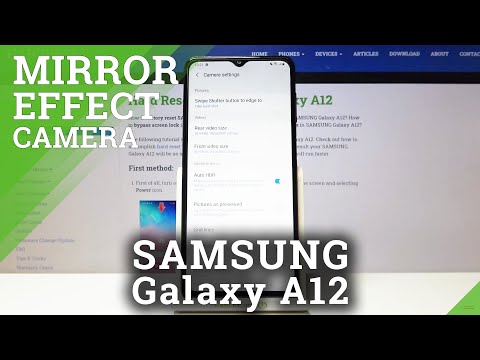 Samsung Galaxy A12 - How to Enable or Disable Camera Mirror Effect