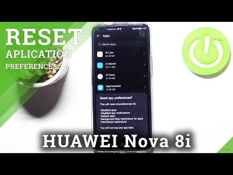 How to Reset App Preferences in HUAWEI Nova 8i - Restore Default Apps Settings