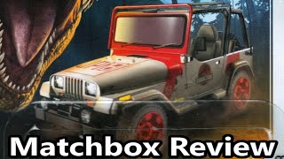 2022 Jurassic Park 1993 Jeep Wrangler Matchbox Review The No Swear Gamer