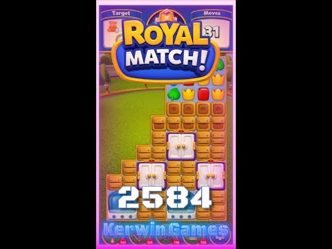 Royal Match Level 2584 - No Boosters Gameplay