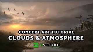 Clouds &amp; Atmosphere Painting Tutorial - Digital Painting Basics - Concept Art