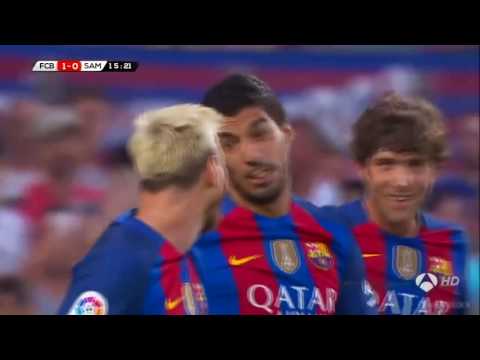 Barcelona Vs Sampdoria 1 0 ● Luis Suarez Goal