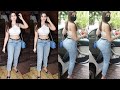 Urban Chick Nora Fatehi Flaunts Her Huge Sexy Figure IN Very Hot Outfit As She Snapped In City Today