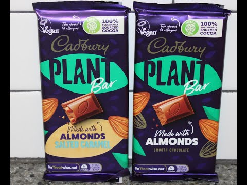 Cadbury Plant Bar: Almonds Salted Caramel and Almonds Review