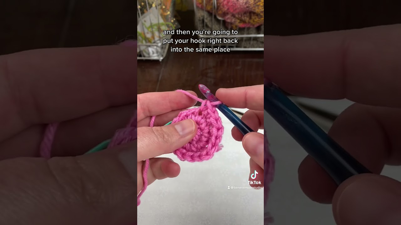 How to place 2 single crochet (sc) stitches in the same place, or single crochet increase (inc).