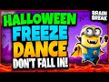 Halloween Freeze Dance: Don't Fall In | Halloween Brain Break | Game For Kids | Just Dance GoNoodle