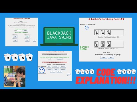 Full Blackjack Project In Java Swing Tutorial