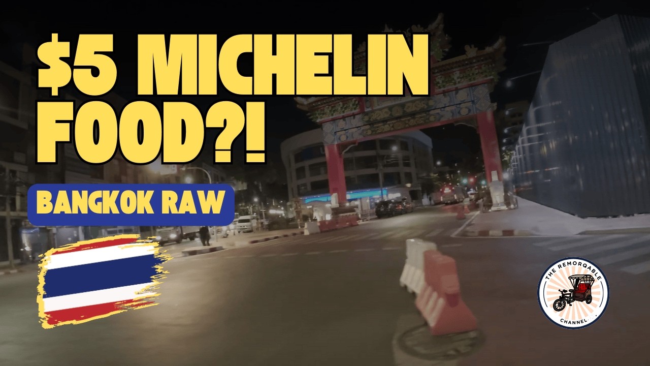 Bangkok by Night 🚴 Chinatown to Siam Paragon | Street Food &amp; Nightlife