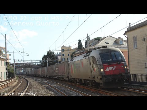 E190 321 con il MRS Piedimonte - Torino Orbassano a Genova Quarto