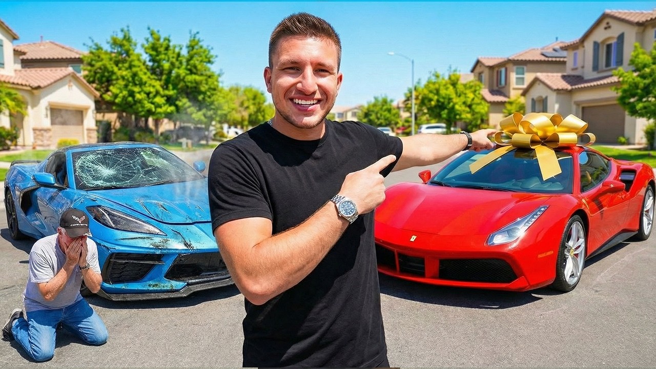 Destroying Someones Corvette & Giving Them a FERRARI!