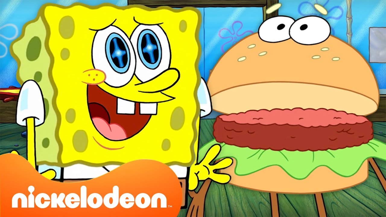 Bob Esponja | Os Hambúrgueres de Siri Mis MALUCOS do Bob Esponja 🍔🤯 | 60 Minutos | Nickelodeon