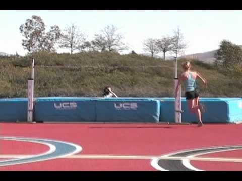 Olympic High Jumper & Playboy model Amy Acuff shows her graceful style of high jumping!