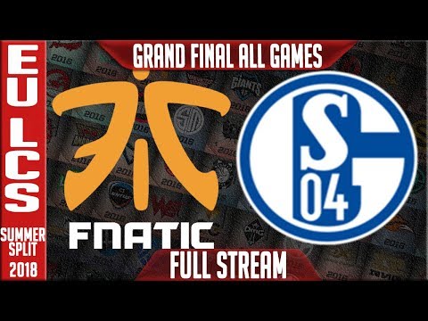 FNC vs S04 Full Series Live | EU LCS Playoffs Grand Final Summer 2018 | Fnatic vs FC Schalke 04