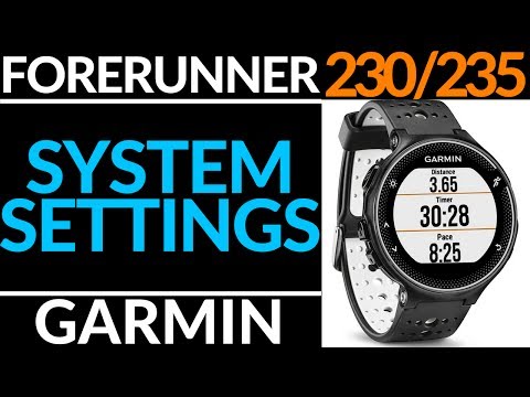 How To Change System Settings - Garmin 