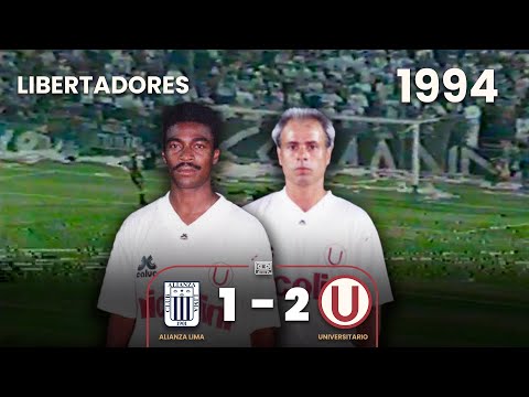 Alianza Lima 1-2 Universitario | 1994 | Copa Libertadores| Goles de Dolmo Flores y Nunes⚽🎞