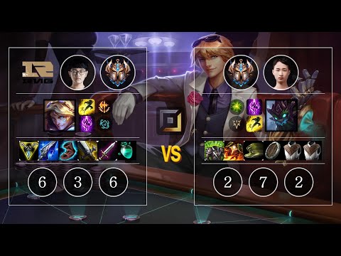 RNG Betty Ezreal vs ppgod Maokai Bot - KR Challenger Patch 10.11