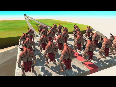 How Much Does MINOTAURS Need To Pass The Death Path? ► Animal Revolt Battle Simulator