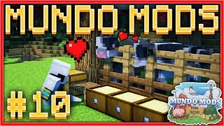 CONSTRUIMOS UNA GRANJA DE VACAS! #10 🐮 - MUNDO MODS: FARM EDITION | MINECRAFT MODS