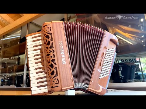 15. Brandoni Mod  65 W Mahagoni KLINGENDE ADVENTSKALENDER Akkordeon/Accordion