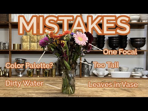 Never Do This! The Mistakes That Ruin a Floral Arrangement