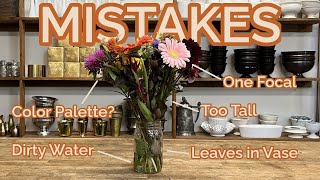 Never Do This! The Mistakes That Ruin a Floral Arrangement