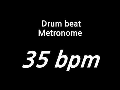 35 bpm metronome drum