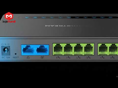 Video do produto Gateway VoIP Grandstream HT818 8 Portas FXS Gigabit SIP