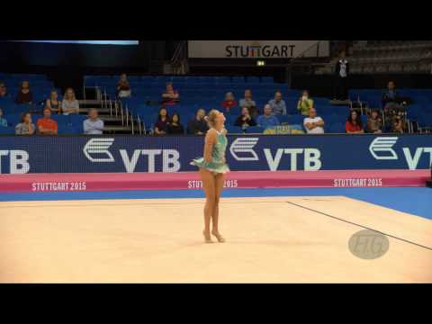 Nicol RUPRECHT (AUT) 2015 Rhythmic Worlds Stuttgart - Qualifications Hoop