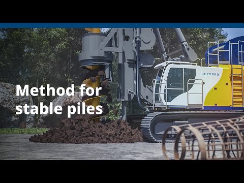 Continuous flight auger drilling (CFA) | BAUER Maschinen GmbH