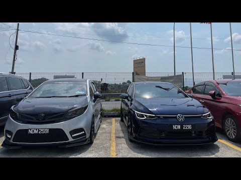 DRAG RACE VOLKSWAGEN GOLF MK8 VS PROTON IRIZ 1.6 | Test Drive Golf Gti Di Hicom Auto Seremban