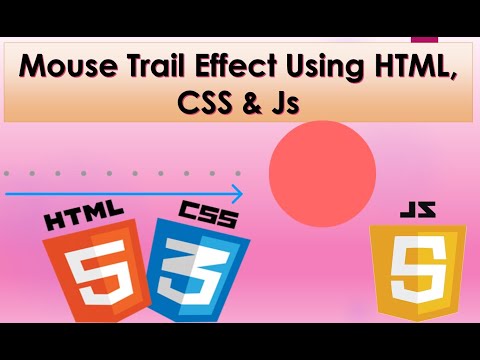 Mouse Trail Effect Using Html Css Js Html Css Js Tutorial